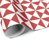 Kerstrood, modern patroonpapier cadeaupapier (Rol Hoek)