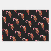 Kerstrood panda - Complementair verpakkingspapier Inpakpapier Vel (Voorkant 2)