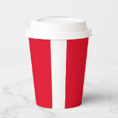 Kerstrood Papieren Bekers (Links)