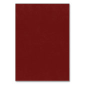 kerstrood poinsettia bruiloft-nummer kaart (Achterkant)