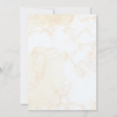 Kerstrood Poinsettia Floral Birthday Party Bedankkaart (Achterkant)