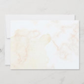 Kerstrood Poinsettia Floral Birthday Party Bedankkaart (Achterkant)