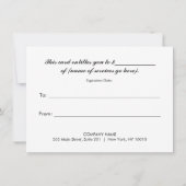 kerstrood salon spa-feestdag cadeaubon (Achterkant)