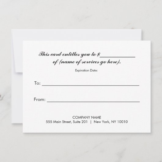 kerstrood salon spa-feestdag cadeaubon (Achterkant)