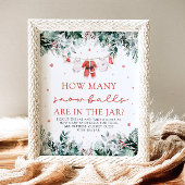 Kerstrood Santa Baby Dont Say Baby Baby shower Poster