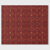 Kerstrood Vakantie Luxe Modern Cadeaupapier (Vlak)