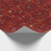 Kerstrood Vakantie Luxe Modern Cadeaupapier (Hoek)