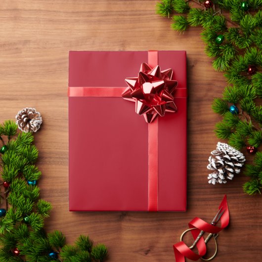 Kerstrood, vast papier voor het ompakken van kleur (Feestdagen Geschenken)