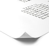 Kerstrood Vrachtwagen 14-tabel Poster (Hoek)