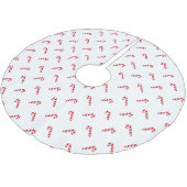 Kerstrood wit, eenvoudig snoepgoed kerstboom rok (Gekanteld)