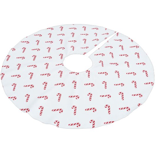 Kerstrood wit, eenvoudig snoepgoed kerstboom rok (Gekanteld)