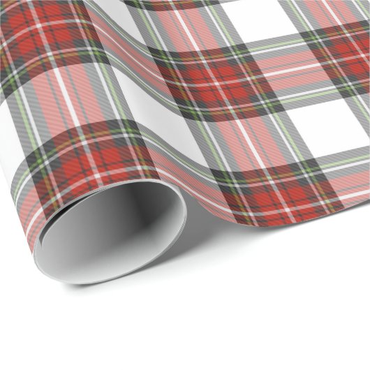 Kerstrood, wit en groen geplakt cadeaupapier (Rol Hoek)