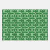 Kerstrood zwart wit wit gekleurd inpakpapier vel (Voorkant 2)