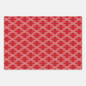 Kerstrood zwart wit wit gekleurd inpakpapier vel (Voorkant)