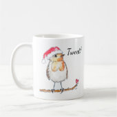 Kerstroodborst Koffiemok (Links)