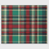 Kerstroodbruin Cadeaupapier (Vlak)