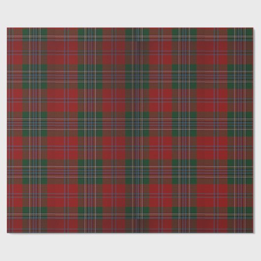 Kerstroodbruin Cadeaupapier (Vlak)