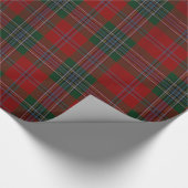 Kerstroodbruin Cadeaupapier (Hoek)