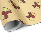 Kerstroodbruin Cadeaupapier (Rol Hoek)