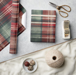 Kerstroodbruin Cadeaupapier