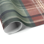 Kerstroodbruin Cadeaupapier (Rol Hoek)