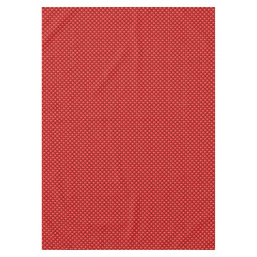 Kerstroodbruin gebilderd tafelkleed (Voorkant)