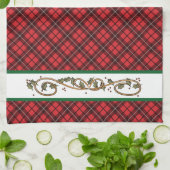 Kerstroodbruin Theedoek (Gevouwen)