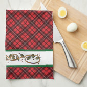 Kerstroodbruin Theedoek (Quarter Fold)