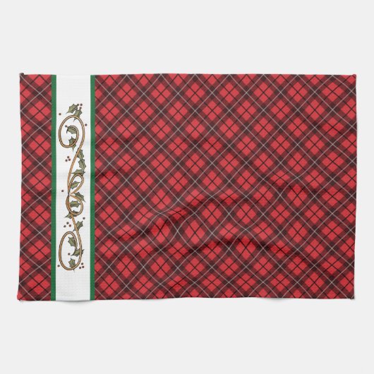 Kerstroodbruin Theedoek (Horizontaal)