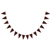 Kerstroodbruin Vlaggetjes (Alle)