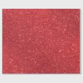Kerstroodbruine glitter cadeaupapier (Vlak)
