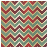 Kerstroodbruine gouden Chevron Stof (Close Up)
