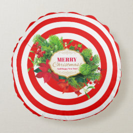 Kerstrooddoorn rondreis rond kussen