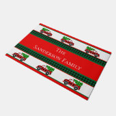 Kerstroodkots Chef Green Buffalo Play Deurmat (Schuin)