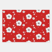 Kerstroodroest Rafia en ventilatorhandgetekend Inpakpapier Vel (Voorkant 2)