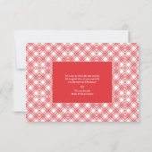 Kerstroodschildpad Passen getrouwd Foto bruiloft (Achterkant)