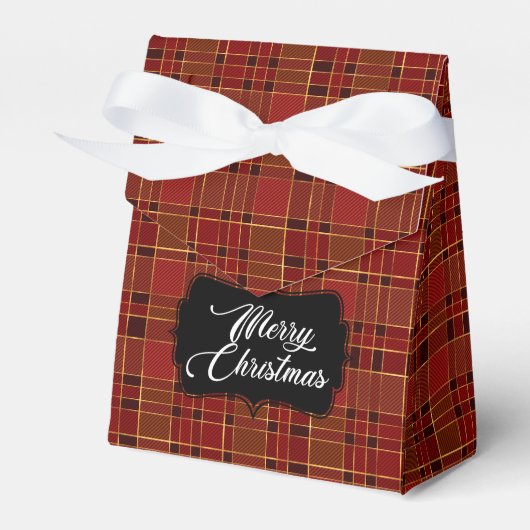 Kerstroodstang voor de deur bedankdoosjes (Voorkant Zijde)
