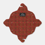 Kerstroodstang voor de deur bedankdoosjes (Uitgevouwen)