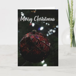 Kerstroodversiering Feestdagen Kaart