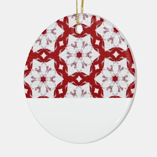 Kerstroodversiering Keramisch Ornament (Links)