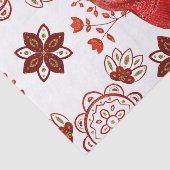 Kerstroodvogel noords tissuepapier (Detail)