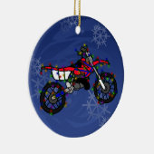 Kerstroodvuil Bike Ornament (Rechts)