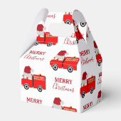 Kerstroodvuurtruck Bedankdoosjes (Achterkant)