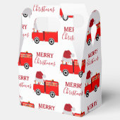 Kerstroodvuurtruck Bedankdoosjes (Geopend)