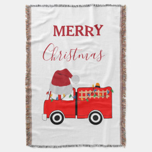 Kerstroodvuurtruck Deken