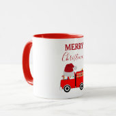 Kerstroodvuurtruck Mok (Voorkant links)