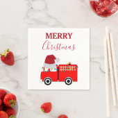 Kerstroodvuurtruck Servet (Insitu)