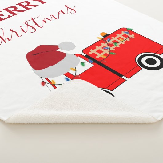 Kerstroodvuurtruck Sherpa Deken (3/4)