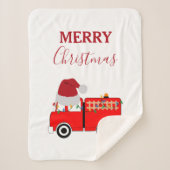 Kerstroodvuurtruck Sherpa Deken (Voorkant)