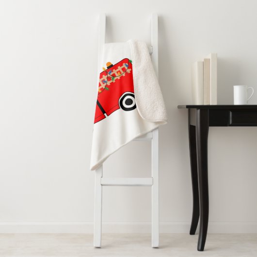 Kerstroodvuurtruck Sherpa Deken (In situ)